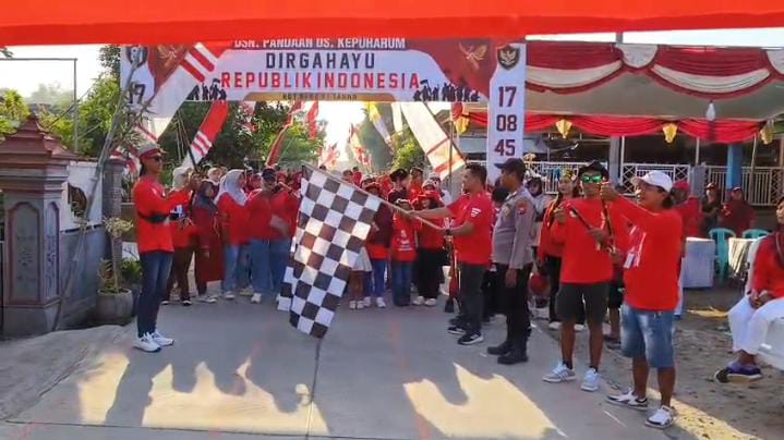 Jalan Santai Dusun Pandaan Desa Kepuharum Kutorejo Berlangsung Meriah