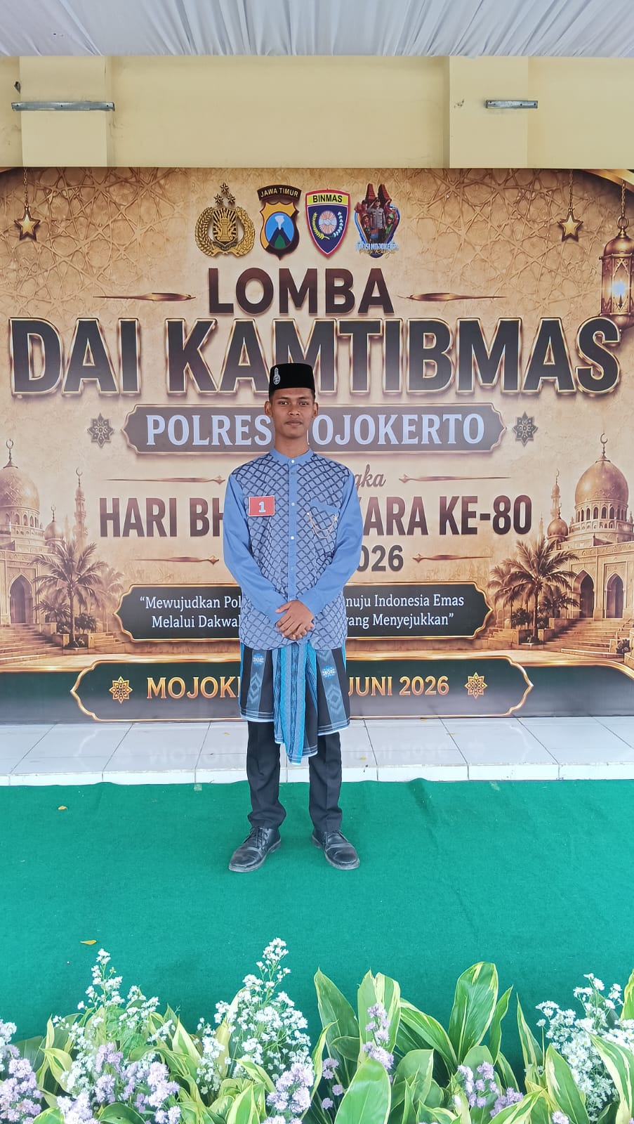 Siswa MA Nuris Pungging Raih Juara 3 Dai Kamtibmas Polres Mojokerto.